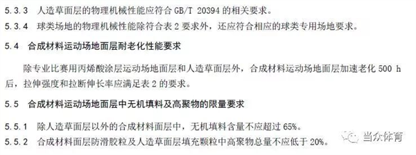 国标《中小学合成材料面层运动场地》征求意见