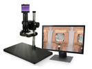 EOC华显光学130万工业视频显微镜VGA接口视屏显微镜生产线线路板好帮手