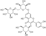 槲皮素-3-O-β-D-葡萄糖-7-O-β-D-龙胆双糖苷 60778-02-1