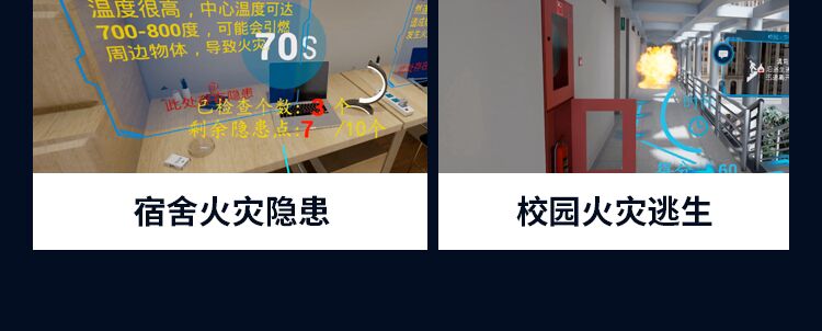 VR施工安全教育地鐵安全坍塌高處墜落物體打擊火災宿舍傷害體驗