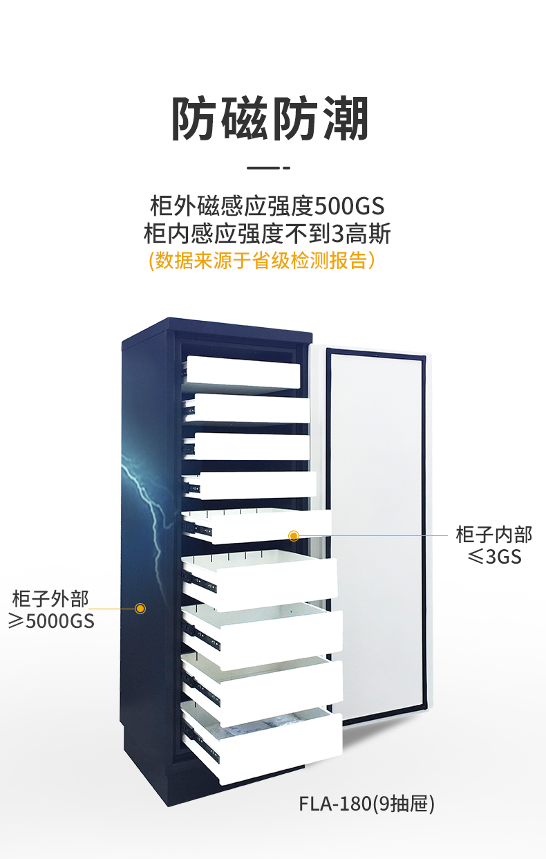 防火防磁安全柜 杭州福防磁柜FLA-180 超大容量更划算