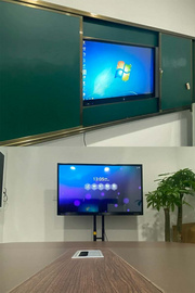 沈阳华云显示教学一体机触控触摸屏幼儿园电子白板平板壁挂广告机显示器55