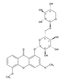 3,5-Dimethoxy-1-[(6-O-β-D-xylopyranosyl-β-D-glucopyranosyl)oxy]-9H-xanthen-9-one 119737-00-7