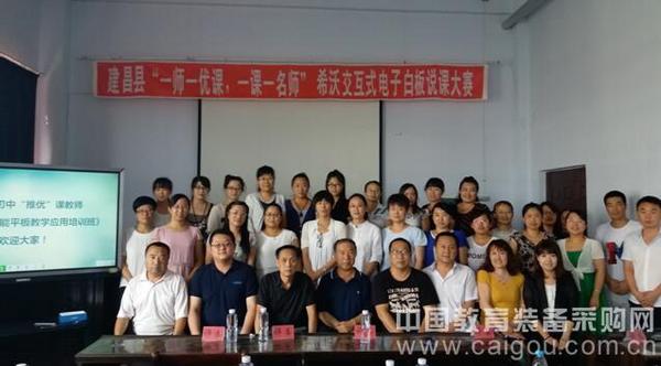 建昌县希沃交互式电子白板应用培训落幕