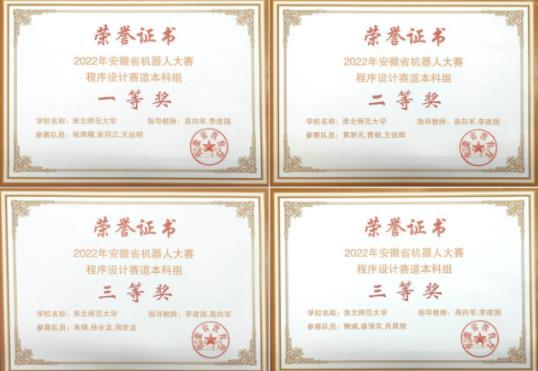 淮北師范大學在2022年安徽省機器人大賽中取得好成績