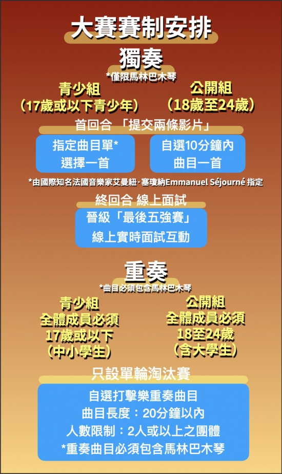 大灣區盃國際打擊樂及馬林巴木琴大賽2022 火熱招募