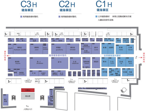 2023中国体博会展会地图