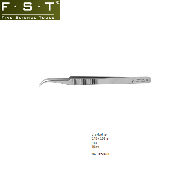 FST彎頭鑷7XL 11273-10 FST彎頭精細解剖鑷11273-10