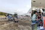 中國套機載植物熒光高光譜系統AisaIBIS成功安裝試飛