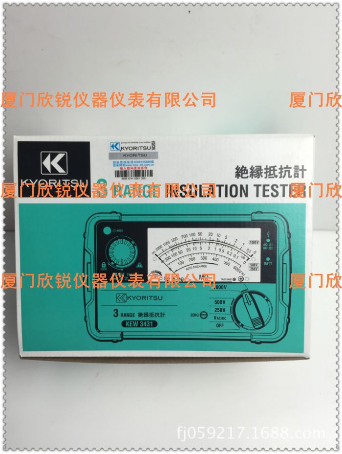 日本克列茨兆欧表KEW3431 绝缘电阻仪3432摇表3441电阻仪3442